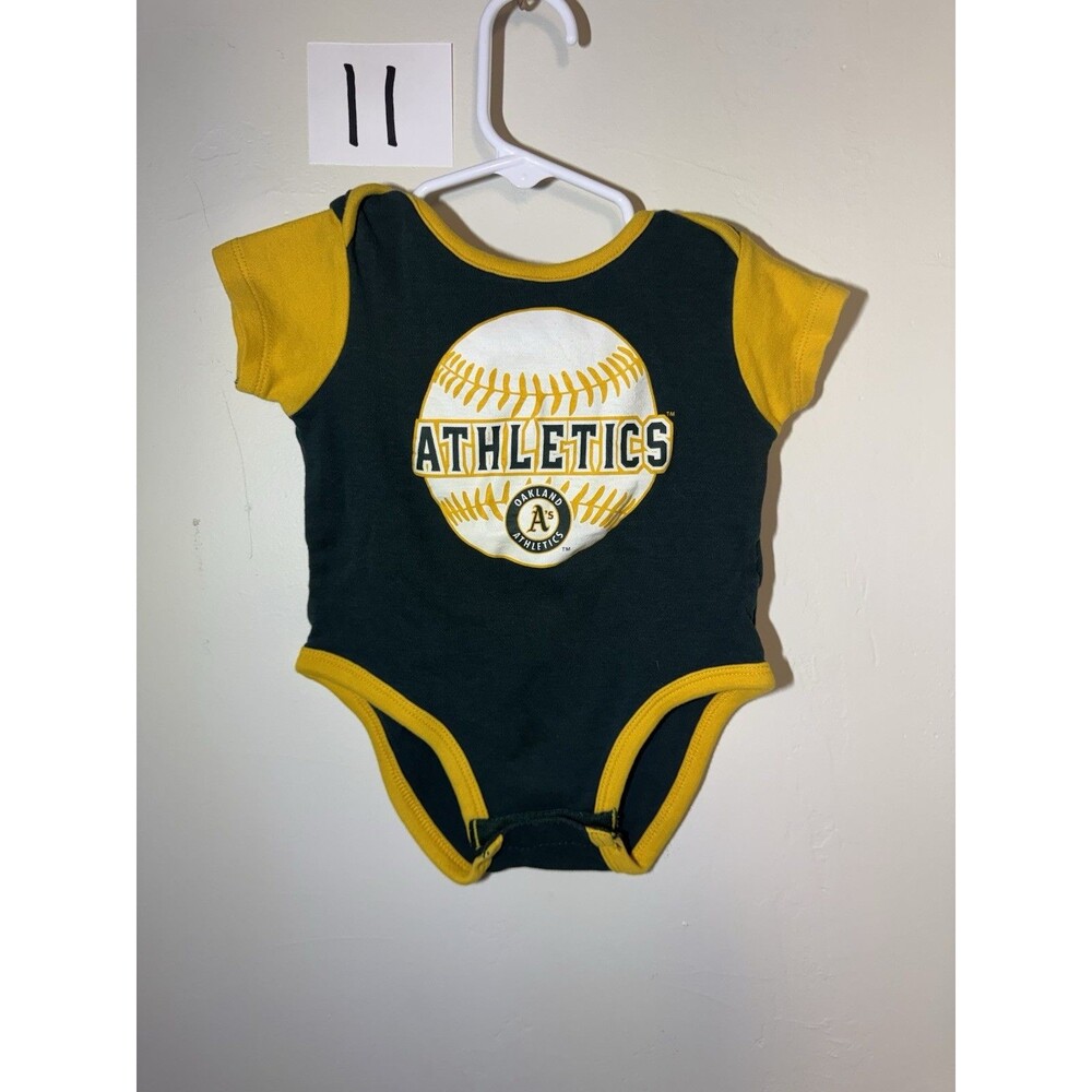 Oakland Athletics A’s Infant One piece 12M MLB Genuine Merchandise Green
